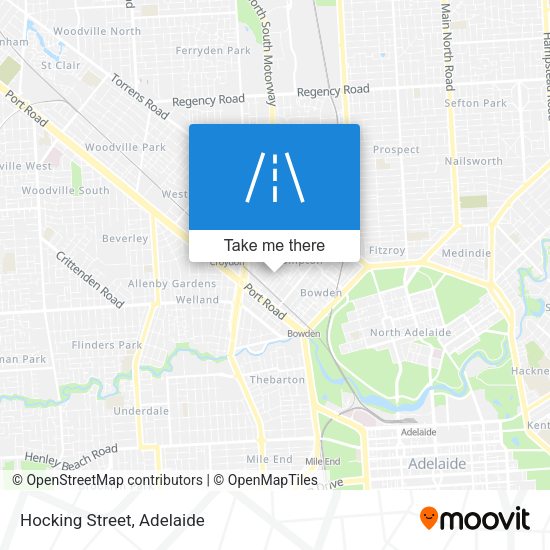 Hocking Street map