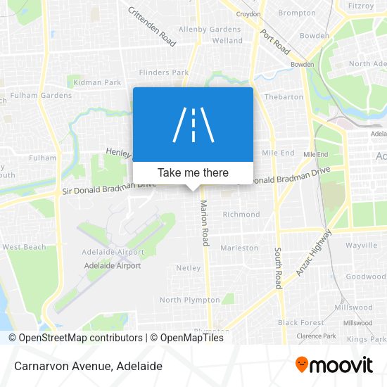 Carnarvon Avenue map