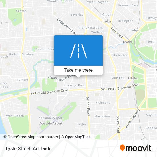 Lysle Street map