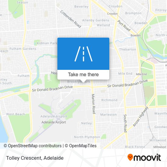 Tolley Crescent map