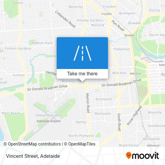 Vincent Street map