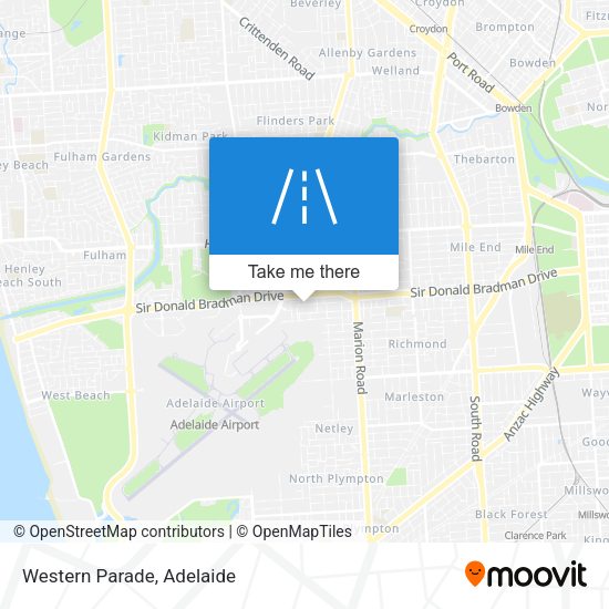 Western Parade map