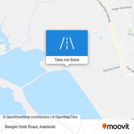 Beagle Hole Road map