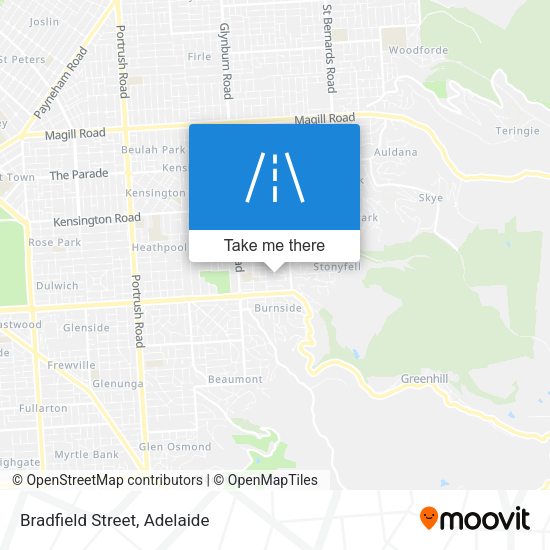 Bradfield Street map