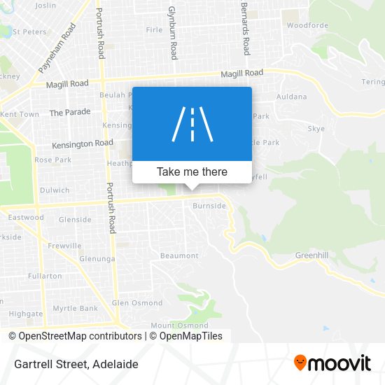 Gartrell Street map