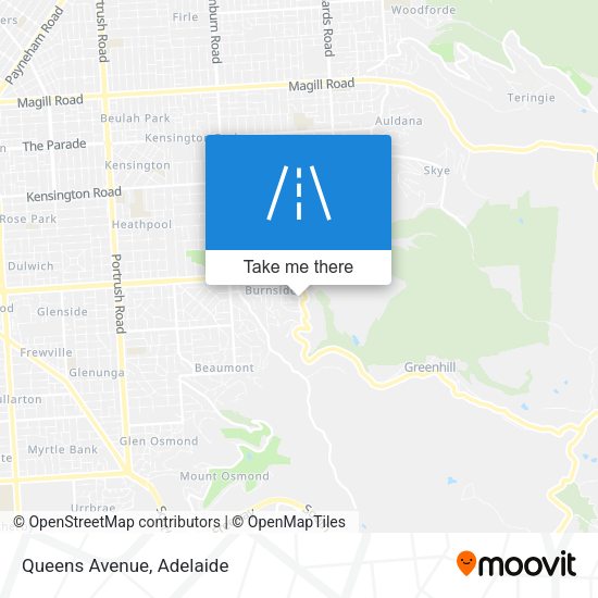 Queens Avenue map