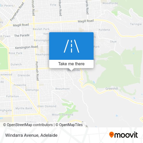 Windarra Avenue map