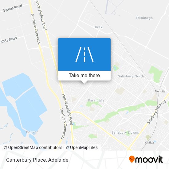 Canterbury Place map