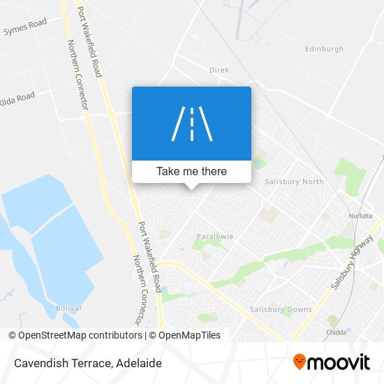 Mapa Cavendish Terrace