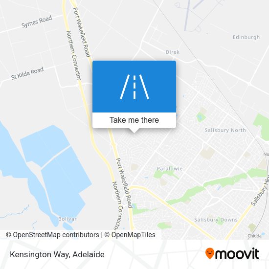 Kensington Way map
