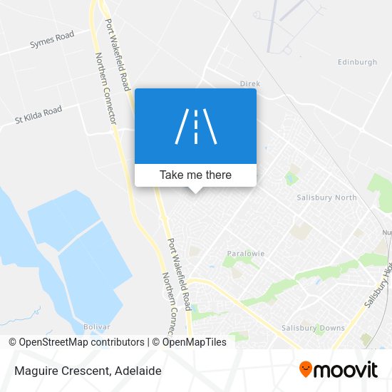 Maguire Crescent map
