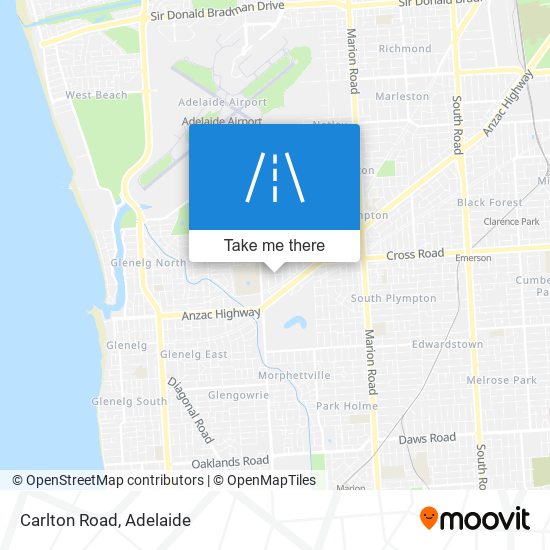 Mapa Carlton Road