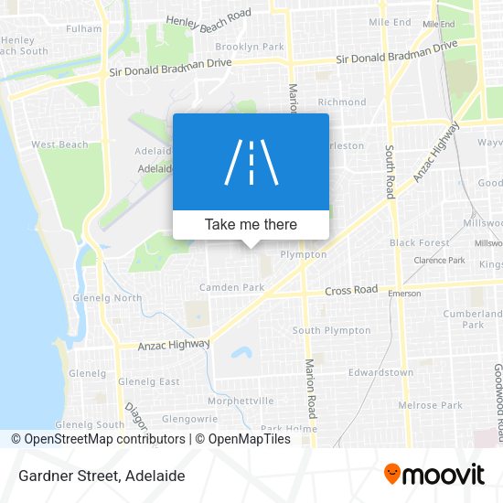 Gardner Street map