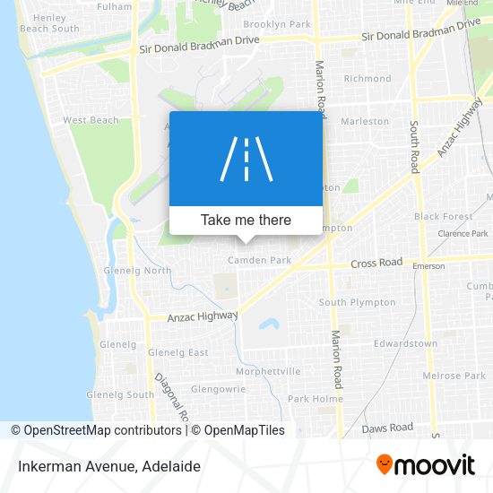 Inkerman Avenue map