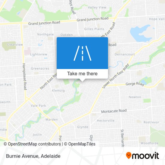 Burnie Avenue map