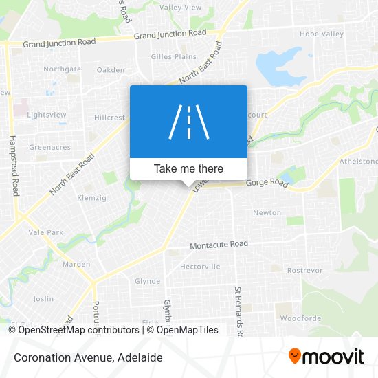 Coronation Avenue map