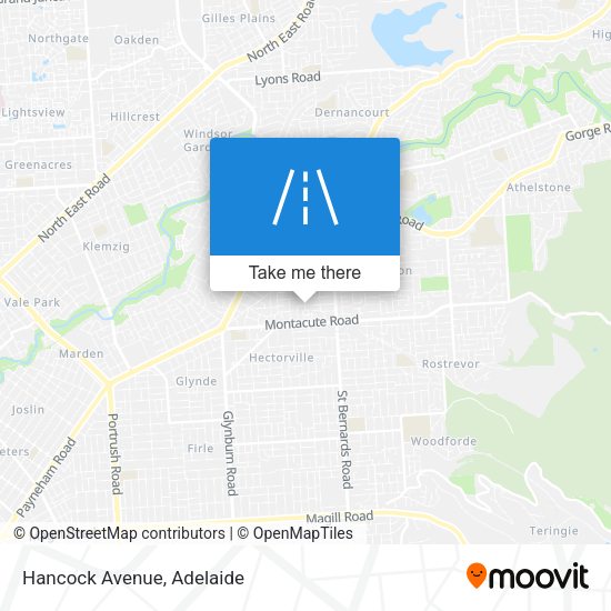 Hancock Avenue map