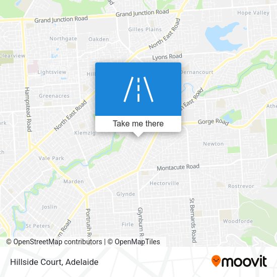 Hillside Court map