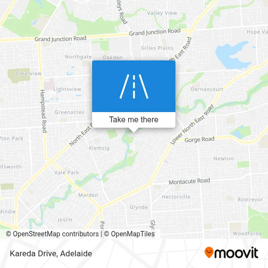 Mapa Kareda Drive