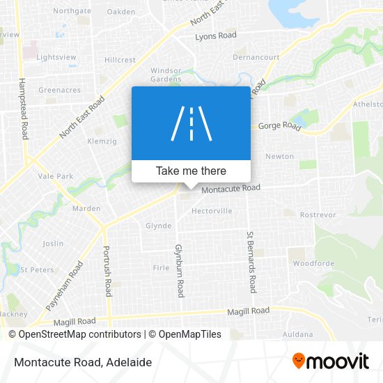 Montacute Road map