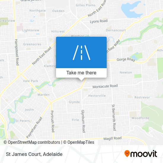 St James Court map