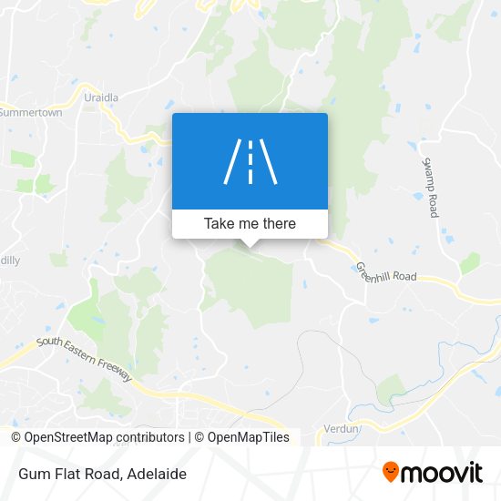 Gum Flat Road map