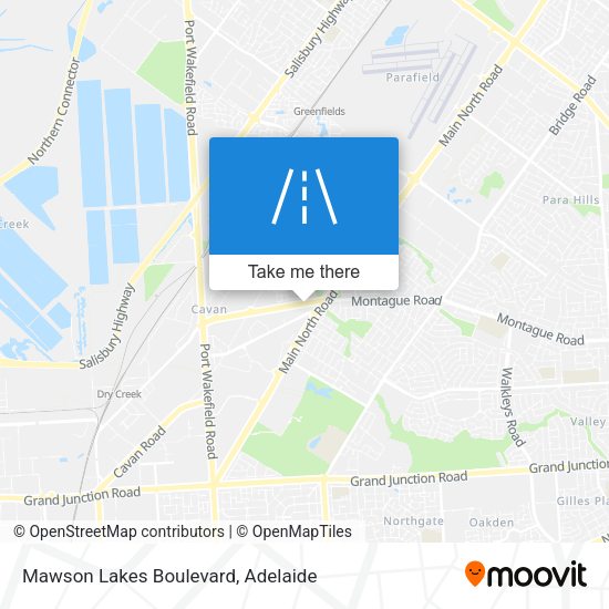 Mawson Lakes Boulevard map