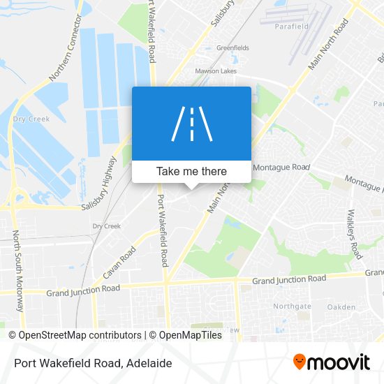 Port Wakefield Road map