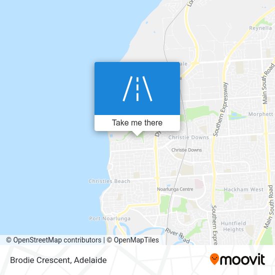 Brodie Crescent map