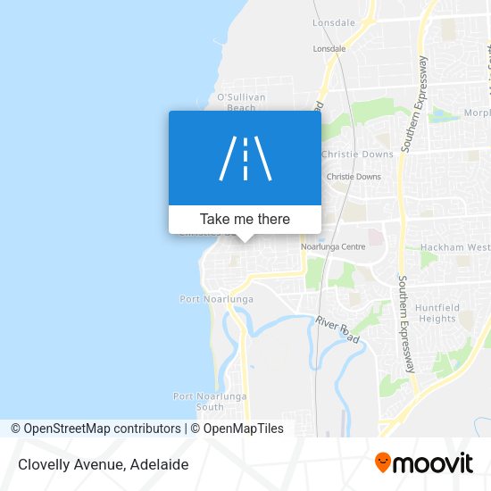 Clovelly Avenue map