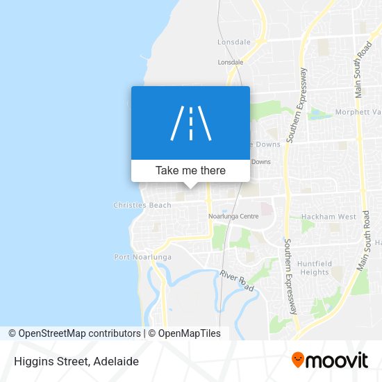 Higgins Street map