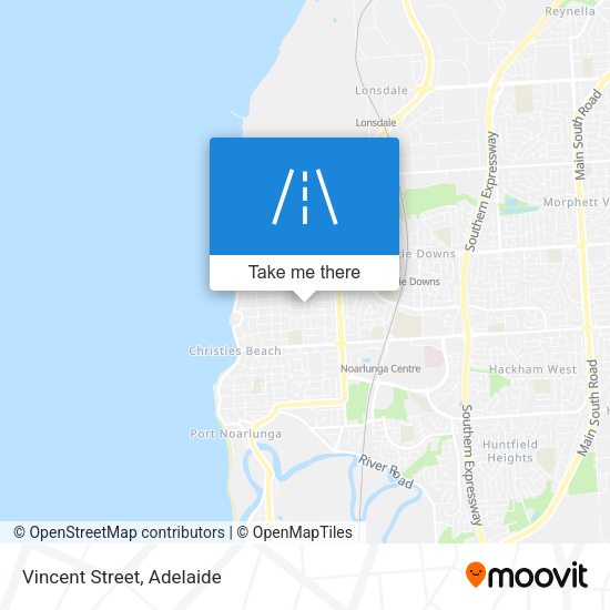 Vincent Street map