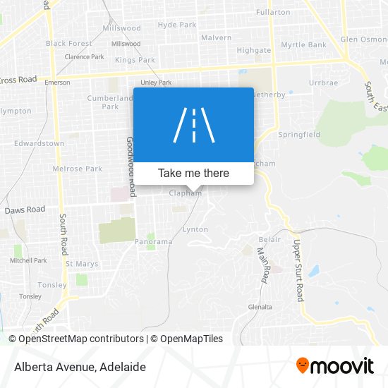 Mapa Alberta Avenue
