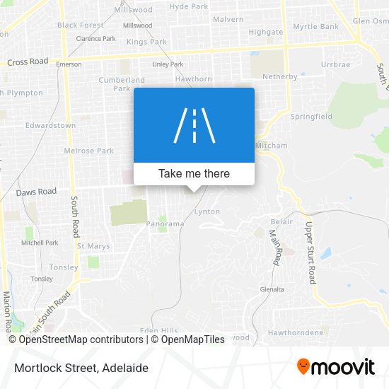 Mortlock Street map