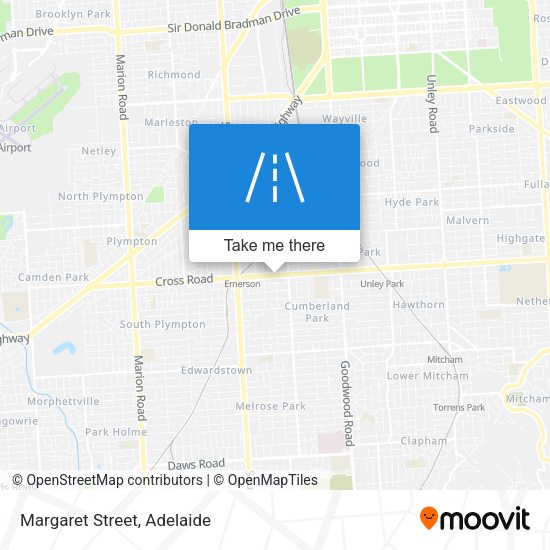 Margaret Street map