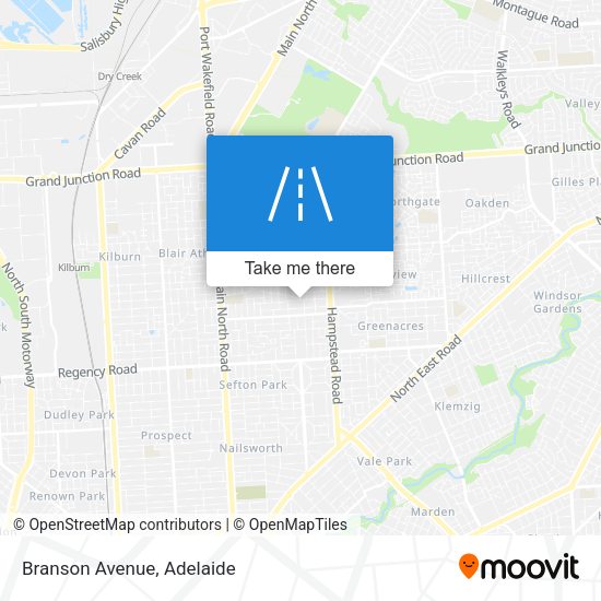 Branson Avenue map