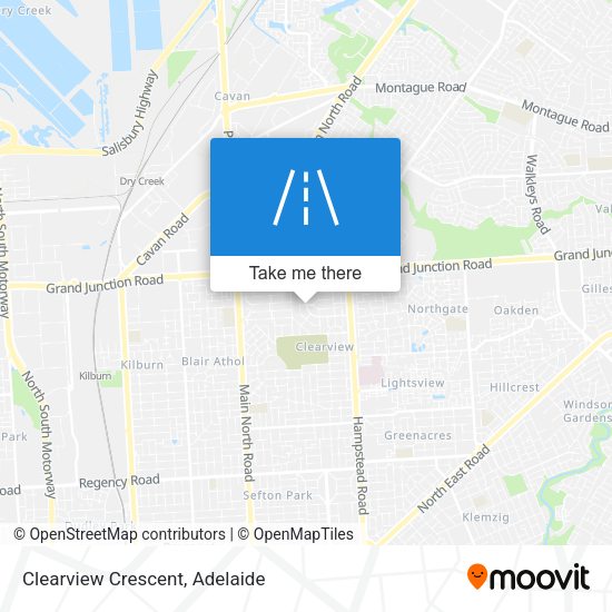 Clearview Crescent map