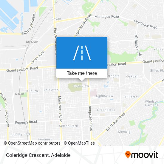 Coleridge Crescent map