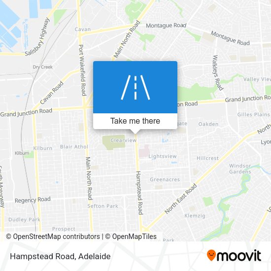 Hampstead Road map