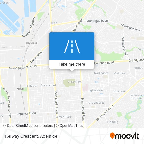 Kelway Crescent map