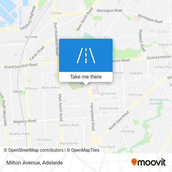 Milton Avenue map