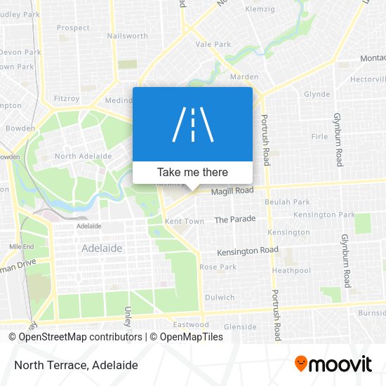 North Terrace map