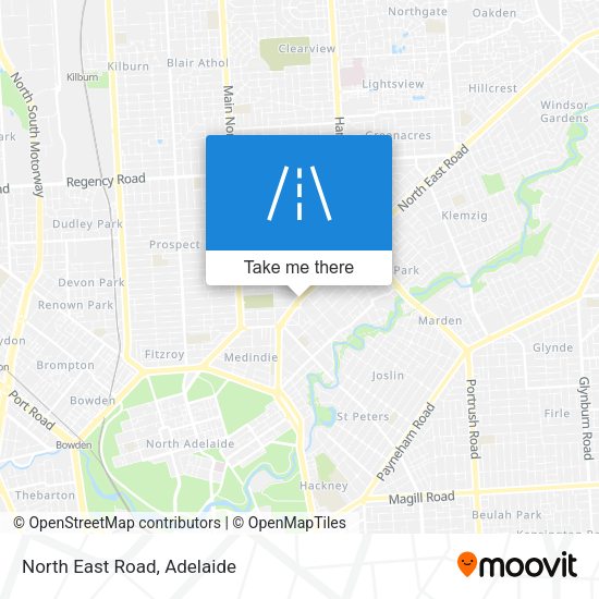 North East Road map
