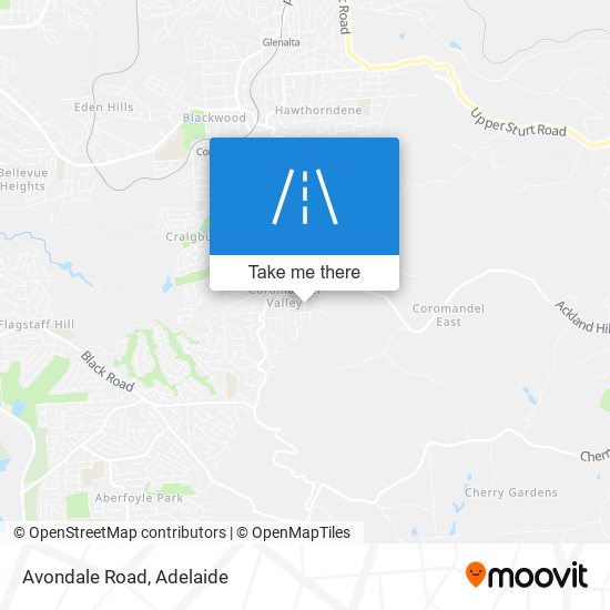 Avondale Road map