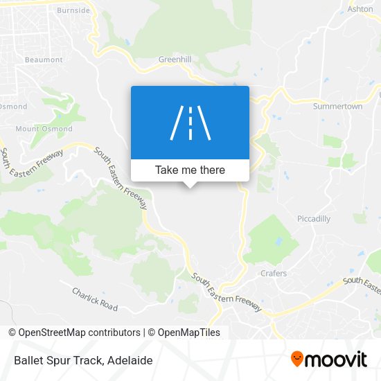 Ballet Spur Track map