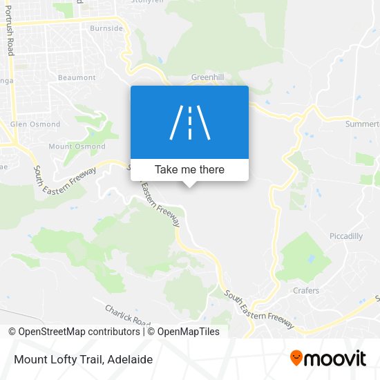 Mount Lofty Trail map