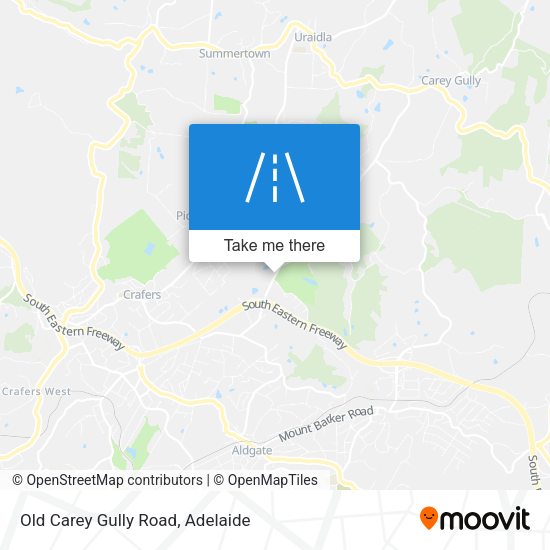 Old Carey Gully Road map