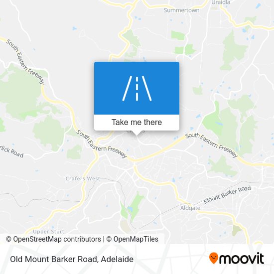 Old Mount Barker Road map