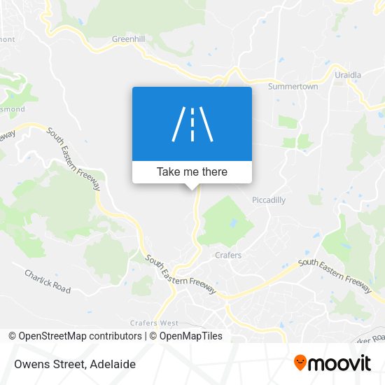 Owens Street map
