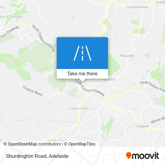 Shurdington Road map
